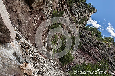 Bletterbach Canyon Stock Photo